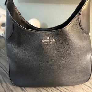 Kate Spade Black Pebbled Leather Shoulder Bag